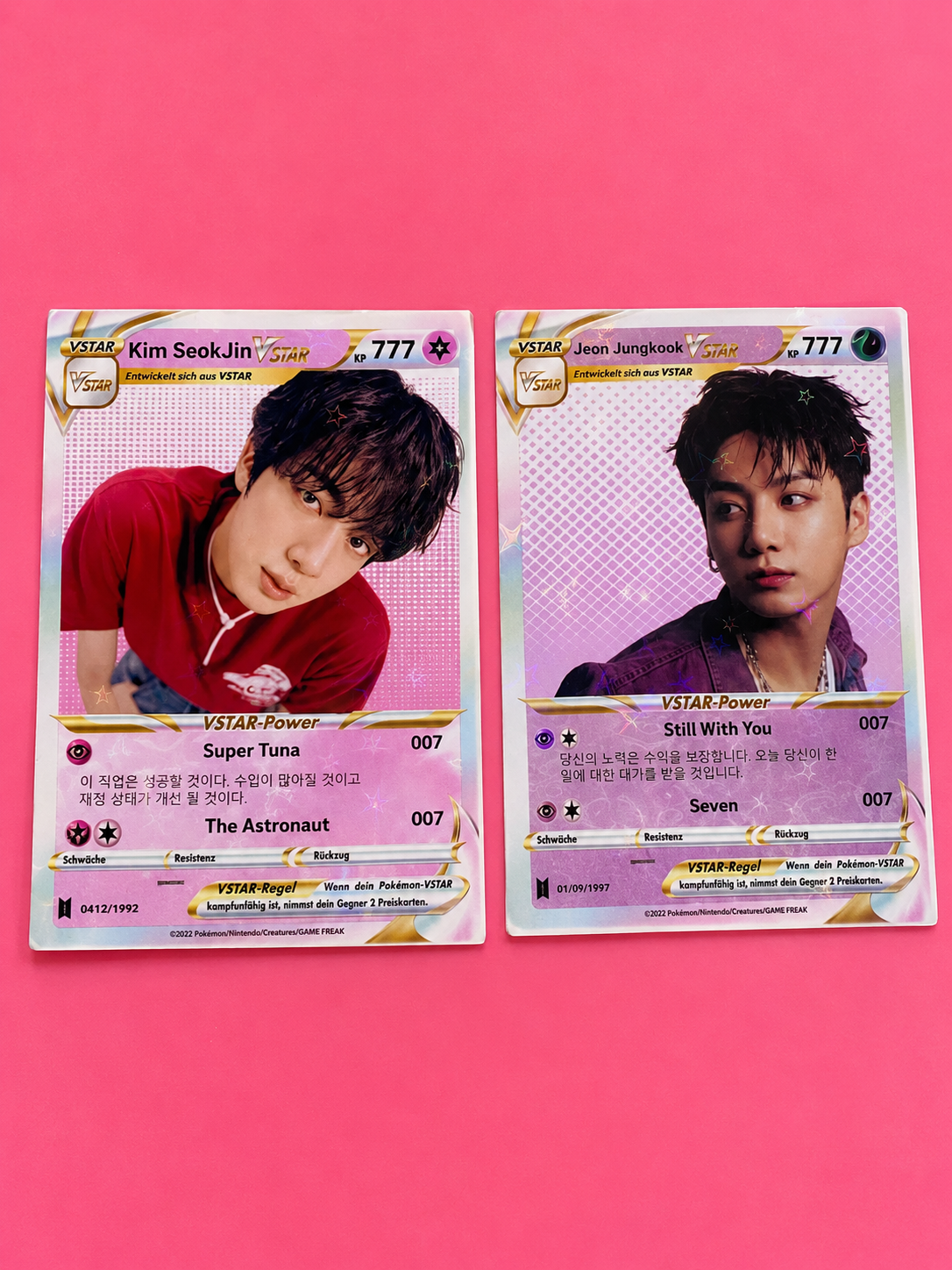 Carta Tipo Pokemon BTS